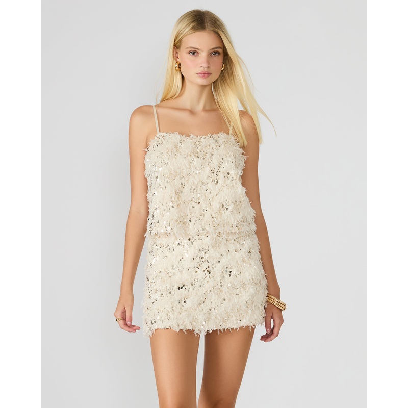 BLAKELYN FEATHER TOP IVORY|IVORY|XS|S|M|L|XL|XXL|IVRY