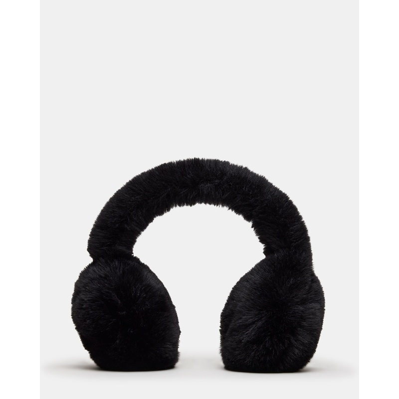 ALL OVER FAUX EARMUFFS BLACK|BLACK|1SFM|JBLK