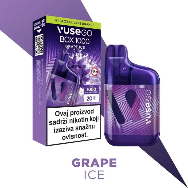 VUSE Go Box 1000 Grape Ice