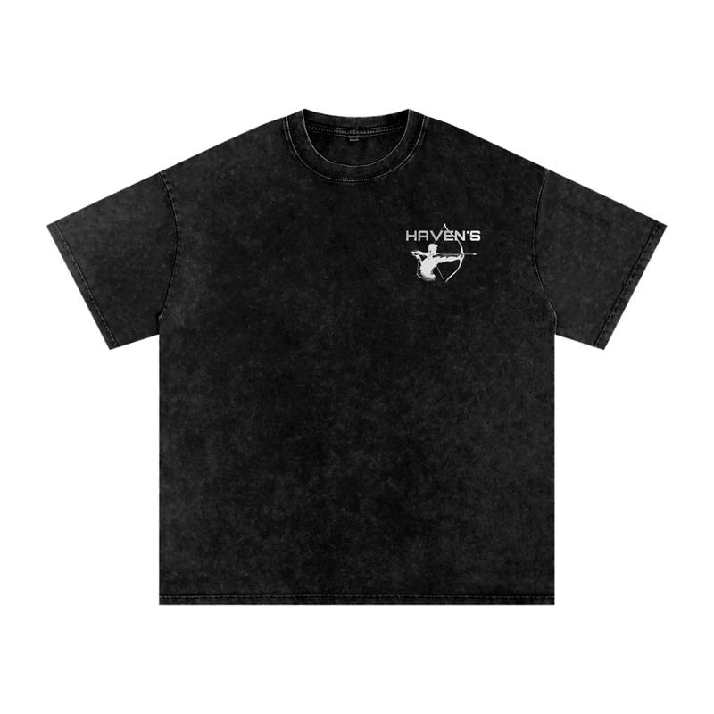 Haven`s – Acid Wash Tee|Black|Apricot|Gray Green|S|M|L|XL|2XL