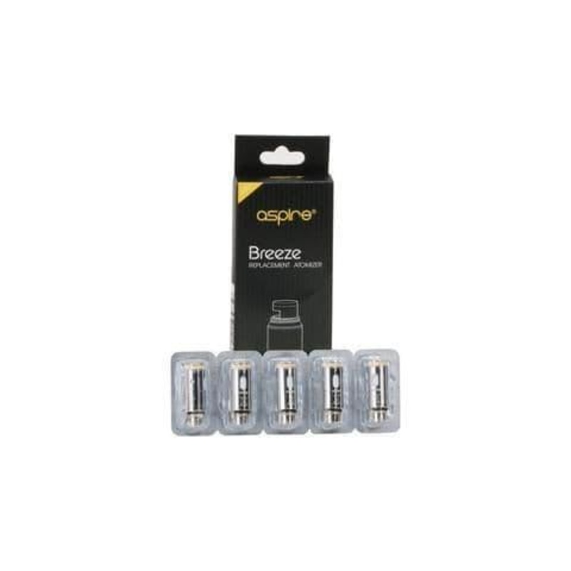 ASPIRE BREEZE COILS (5 PACK)|1.0 OHM|0.6 OHM