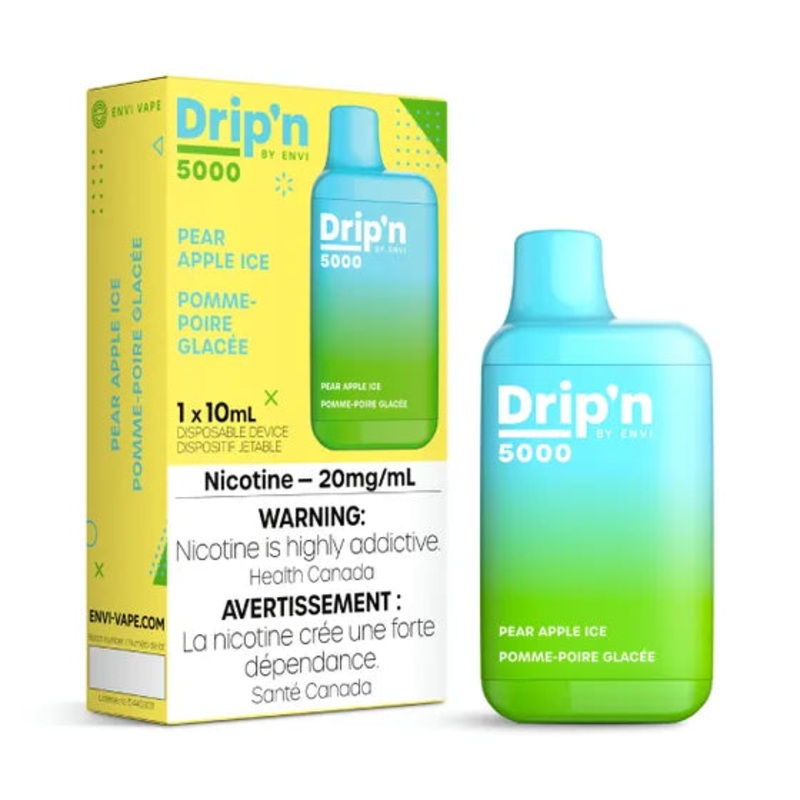 Drip’n by Envi 5000 Disposable – Pear Apple Ice 20MG