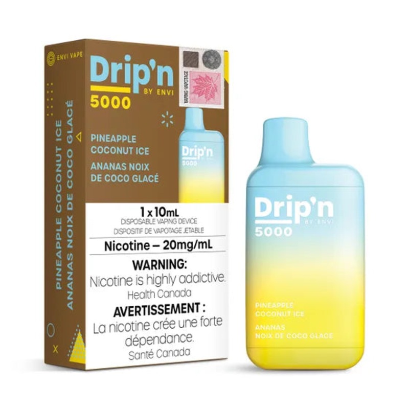 Drip’n by Envi 5000 Disposable – Pineapple Coconut Ice 20MG