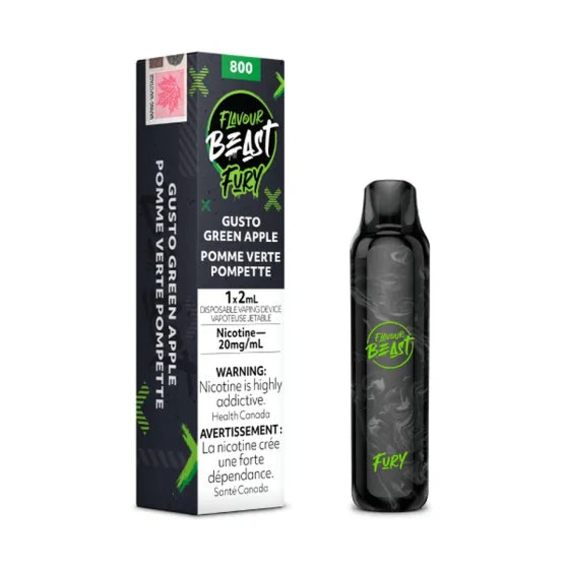 Flavour Beast Fury Disposable – Gusto Green Apple