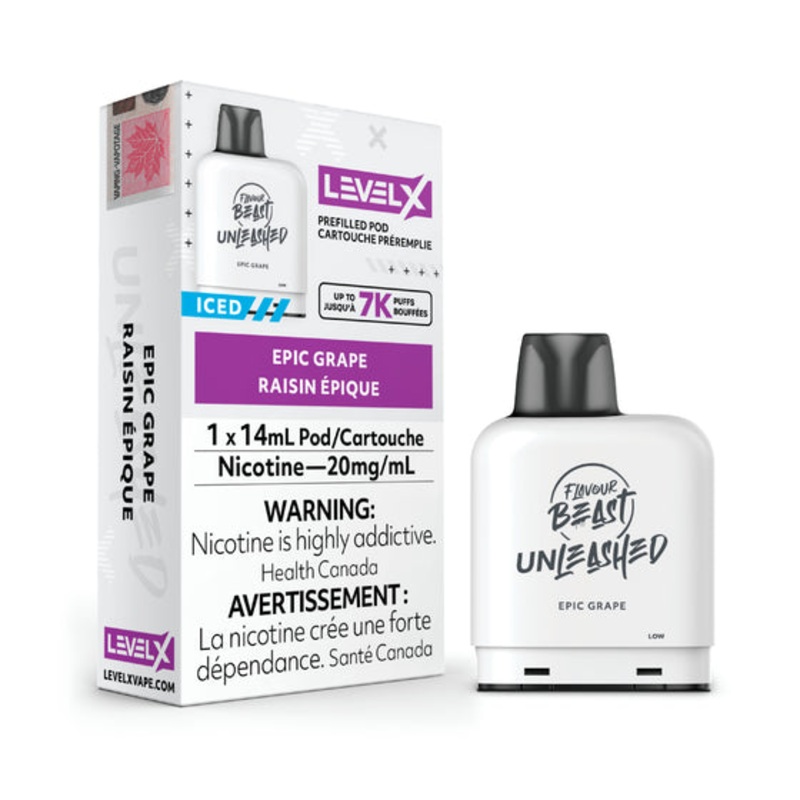 Level X Flavour Beast Unleashed Pod 14mL – Epic Grape