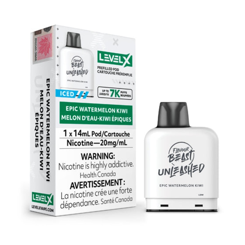 Level X Flavour Beast Unleashed Pod 14mL – Epic Watermelon Kiwi