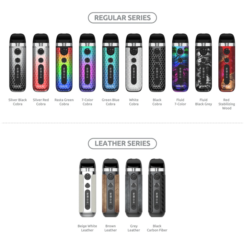 Smok Novo 5 Kit (CRC)|Brown Leather|Fluid Rainbow|Fluid Black