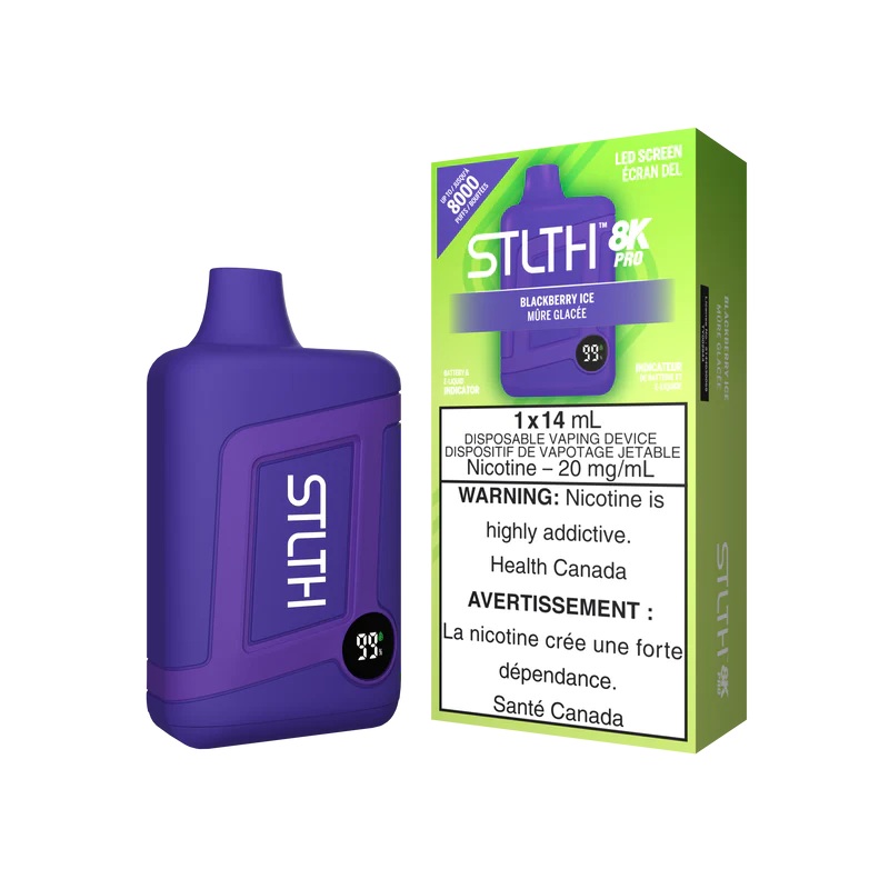 STLTH BOX 8K PRO DISPOSABLE – BLACKBERRY ICE (Ontario)