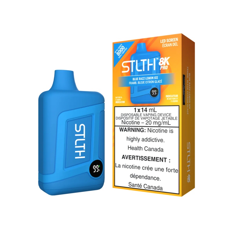 STLTH BOX 8K PRO DISPOSABLE – BLUE RAZZ LEMON ICE (Ontario)
