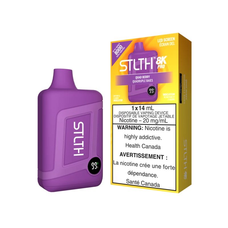 STLTH BOX 8K PRO DISPOSABLE – QUAD BERRY (Ontario)