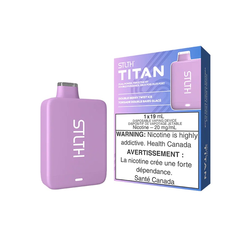 STLTH TITAN DISPOSABLE – DOUBLE BERRY TWIST ICE (Ontario)