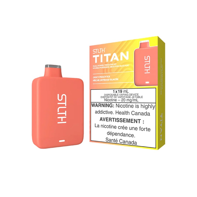 STLTH TITAN DISPOSABLE – JUICY PEACH ICE (Ontario)