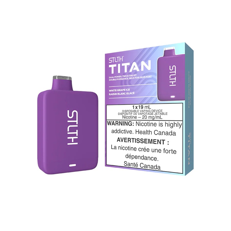 STLTH TITAN DISPOSABLE – WHITE GRAPE ICE (Ontario)