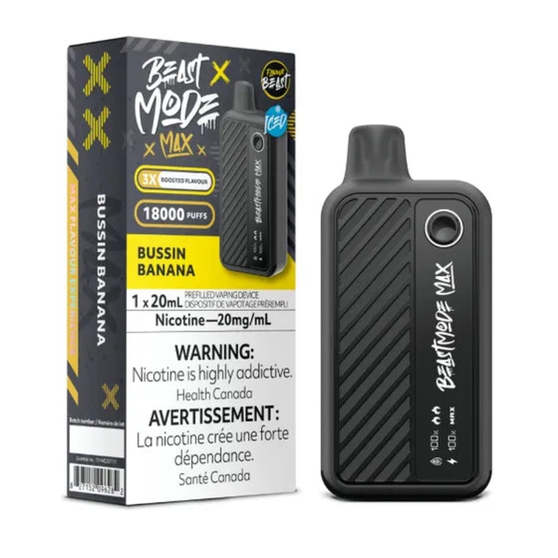 Flavour Beast Beast Mode Max 18K Disposable – Bussin Banana Iced (Ontario)