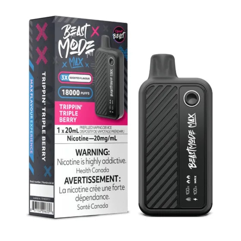 Flavour Beast Beast Mode Max 18K Disposable – Trippin’ Triple Berry (Ontario)