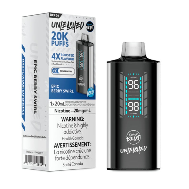 Flavour Beast Unleashed DCP 20K Disposable – Epic Berry Swirl