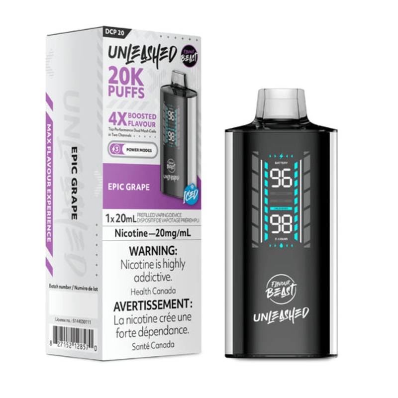 Flavour Beast Unleashed DCP 20K Disposable – Epic Grape