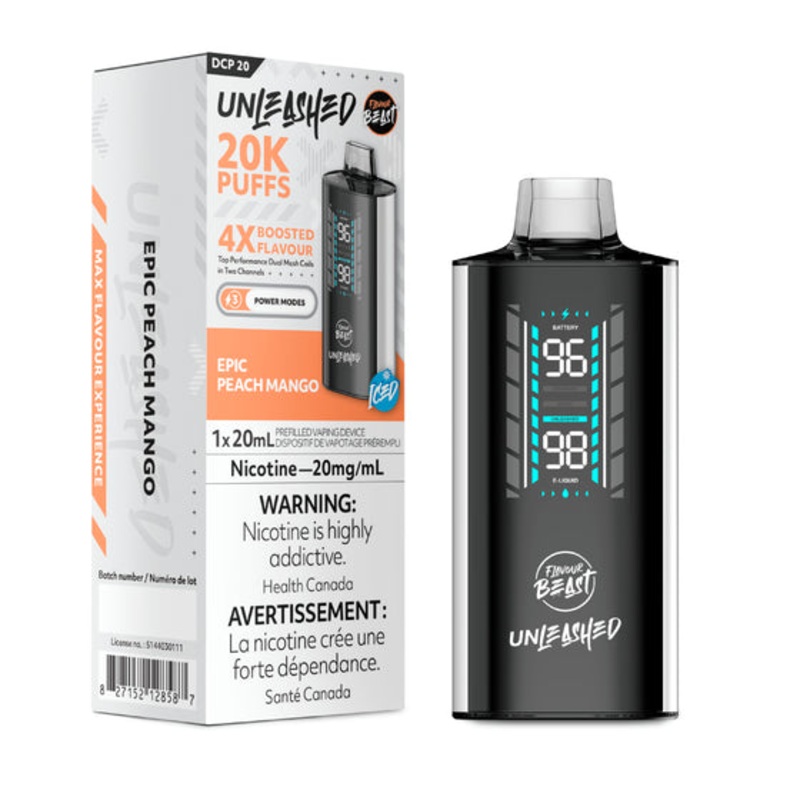 Flavour Beast Unleashed DCP 20K Disposable – Epic Peach Mango