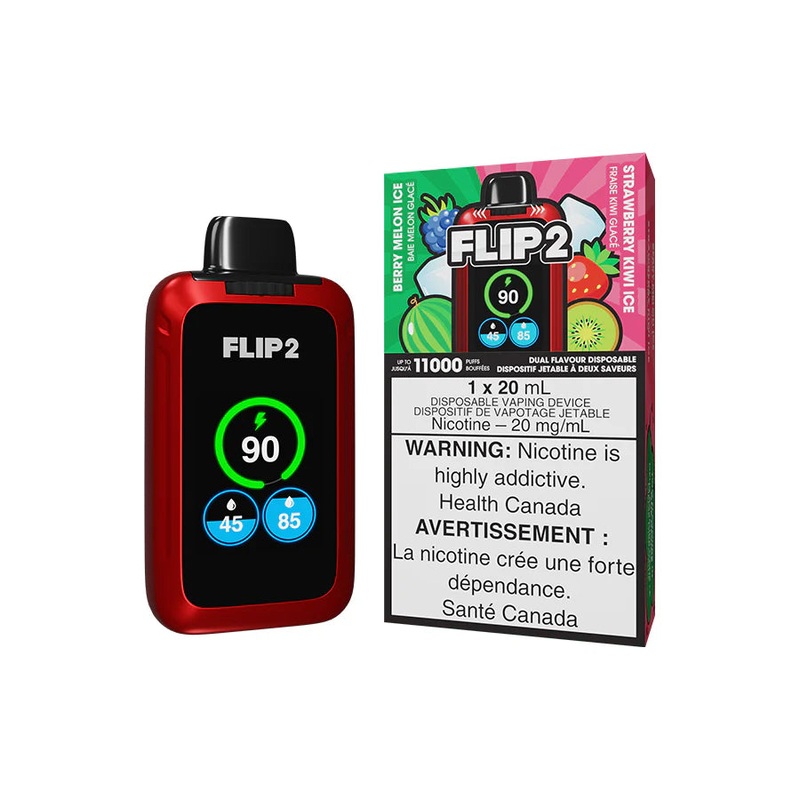 FLIP 2 DISPOSABLE – BERRY MELON ICE AND STRAWBERRY KIWI ICE