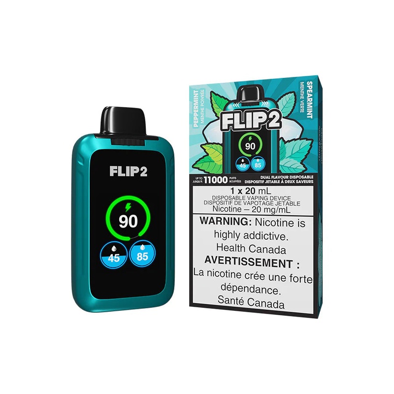 FLIP 2 DISPOSABLE – PEPPERMINT AND SPEARMINT