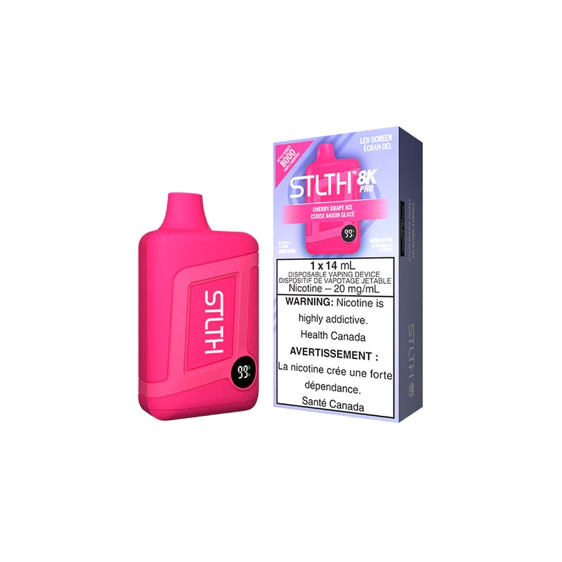STLTH 8K PRO DISPOSABLE – CHERRY GRAPE ICE (Ontario)