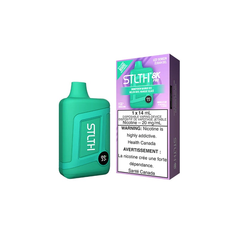 STLTH 8K PRO DISPOSABLE – HONEYDEW MANGO ICE (Ontario)