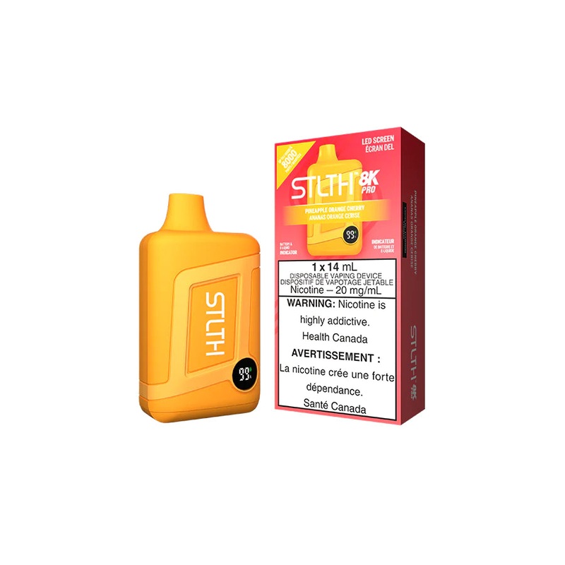 STLTH 8K PRO DISPOSABLE – PINEAPPLE ORANGE CHERRY (Ontario)