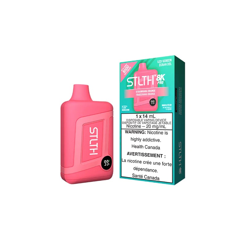 STLTH 8K PRO DISPOSABLE – STRAWNANA ORANGE (Ontario)
