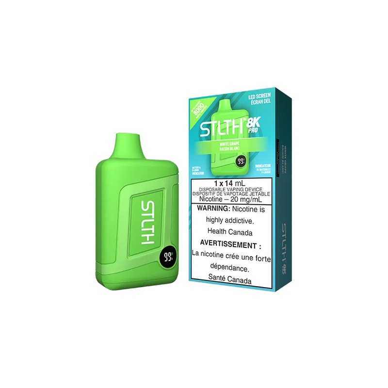 STLTH 8K PRO DISPOSABLE – WHITE GRAPE (Ontario)