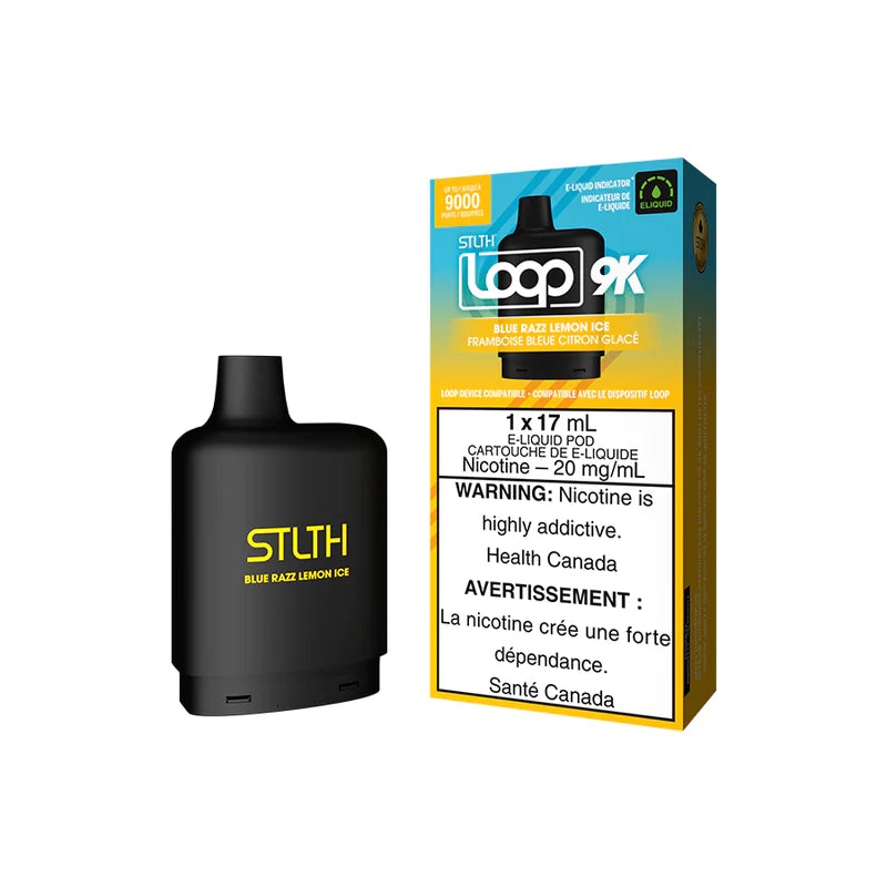 STLTH LOOP 9K POD PACK – BLUE RAZZ LEMON ICE (Ontario)