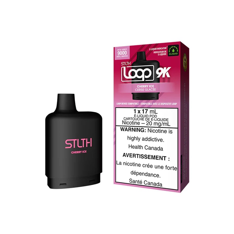 STLTH LOOP 9K POD PACK – CHERRY ICE (Ontario)