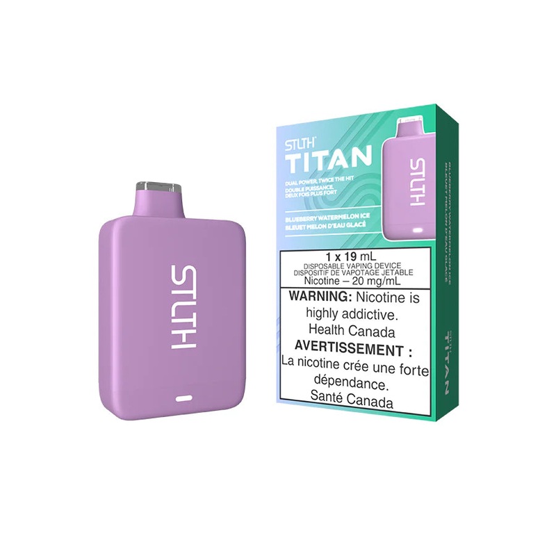 STLTH TITAN DISPOSABLE – BLUEBERRY WATERMELON ICE (Ontario)