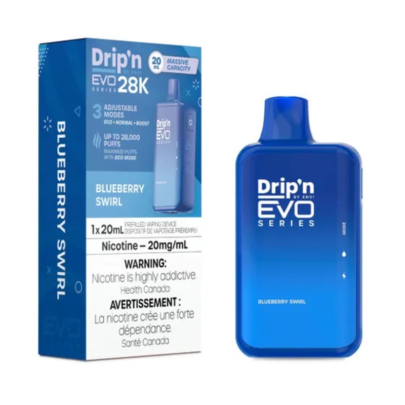 Drip’n by Envi EVO Series 28k Disposable – Blueberry Swirl