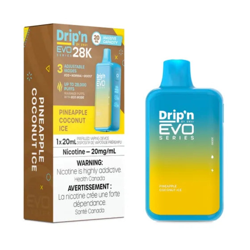 Drip’n by Envi EVO Series 28k Disposable – Pineapple Coconut lce
