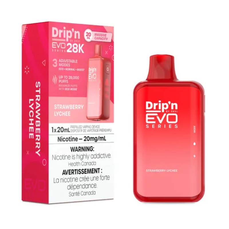 Drip’n by Envi EVO Series 28k Disposable – Strawberry Lychee