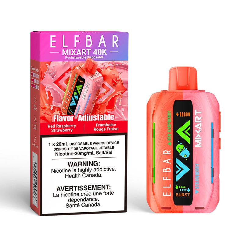 ELFBAR MixArt40K – Red Raspberry Strawberry