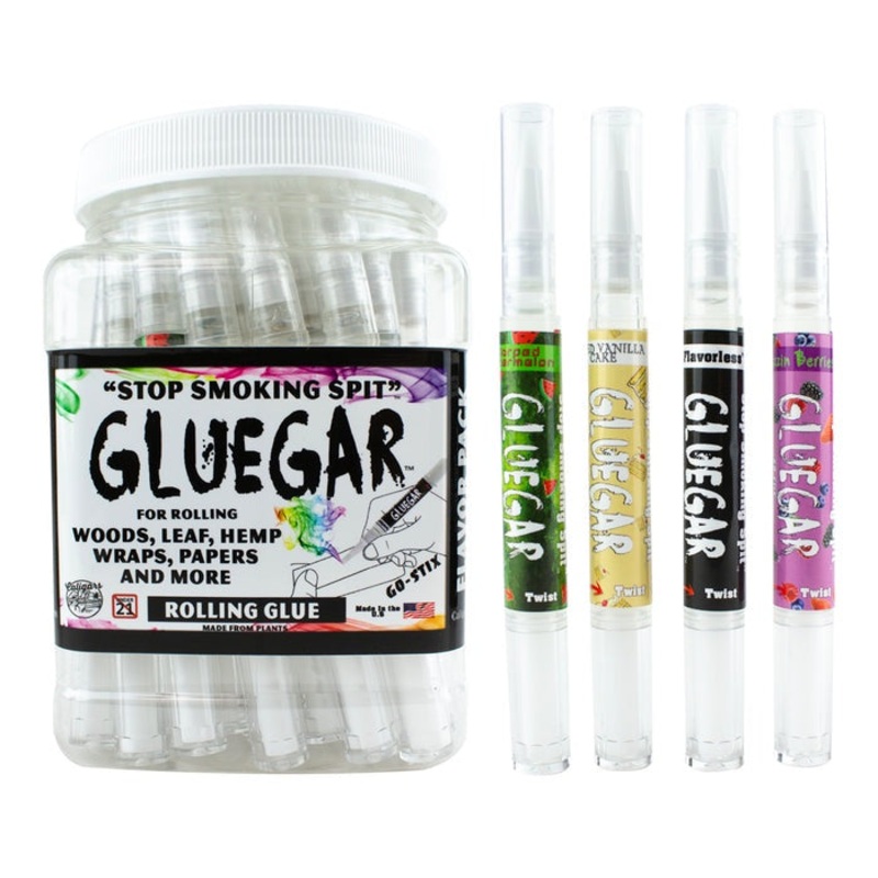 Glue Gar – 3ml Brush Tip Pen|Baked Vanilla Cake|Warped Watermelon|Og Flavorless|Blazin Berries