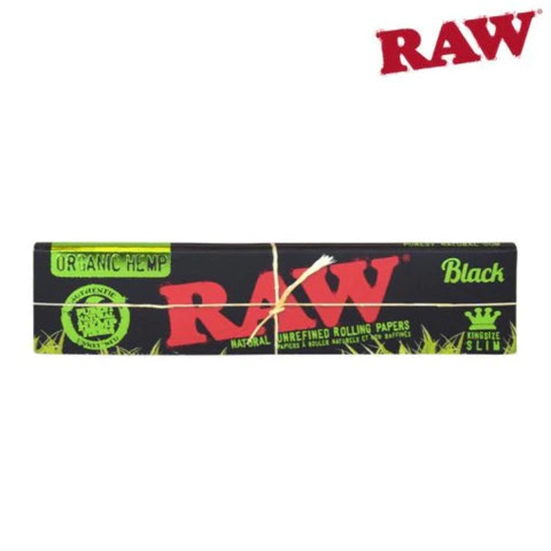 Raw – Black Organic King Size Slim, Pack/32