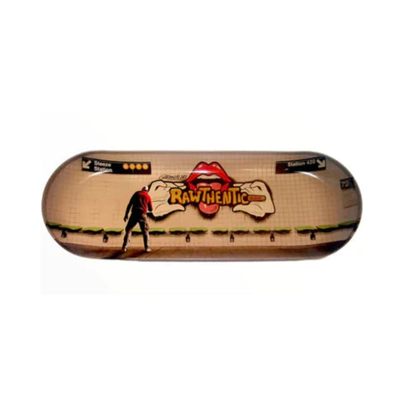 Raw – Brown Skateboard Rolling Tray