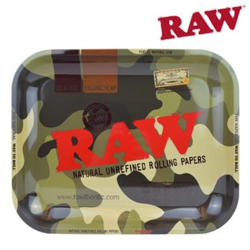 Raw – Camo Rolling Tray – LRG