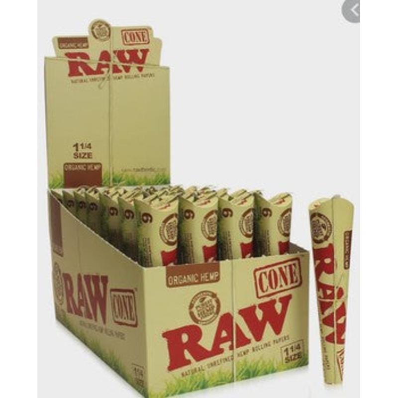 Raw – Organic Cones 1 1/4 (Pack of 6)
