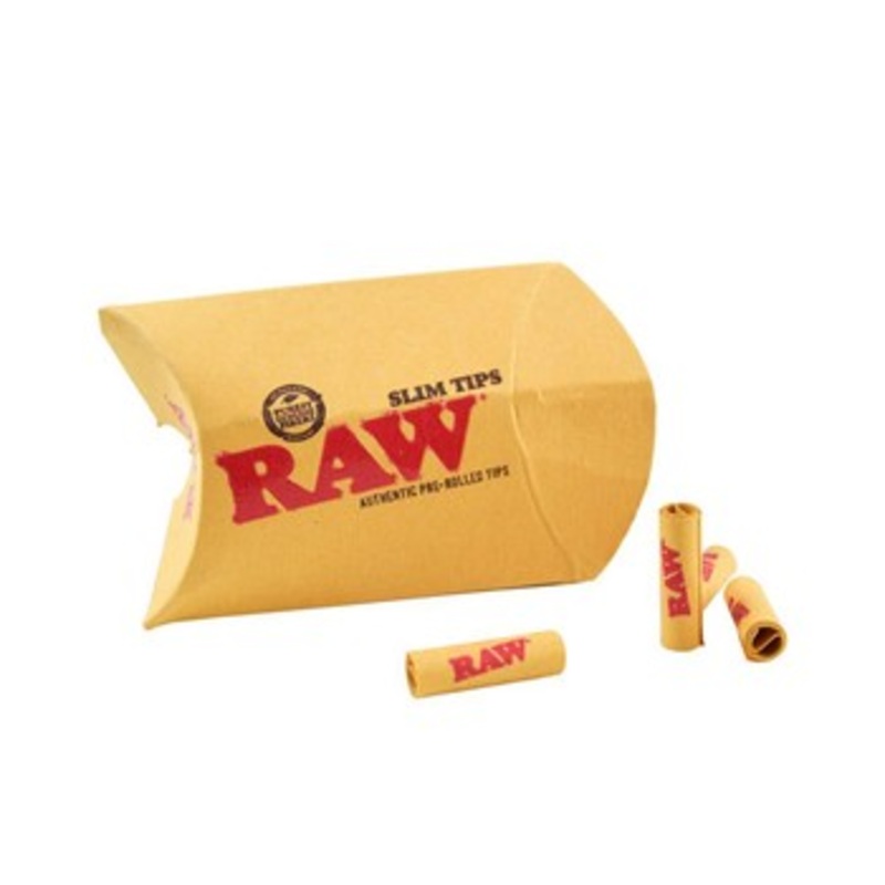 Raw – Slim Pre-Rolled Unbleached Tips