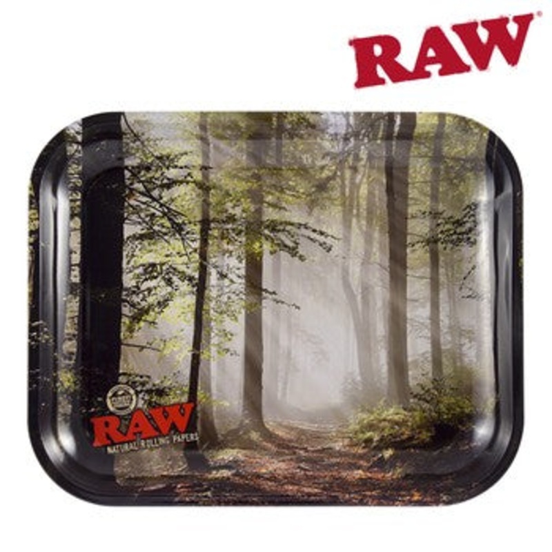 Raw – Smokey Trees Rolling Tray – LRG