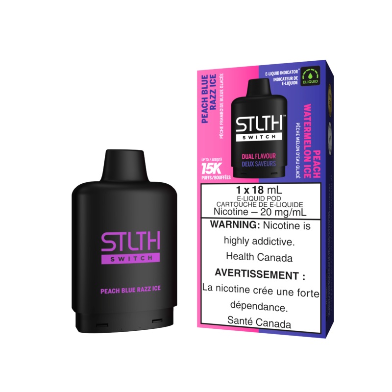 STLTH Loop Switch – Peach Blue Razz Ice and Peach Watermelon Ice [FED]