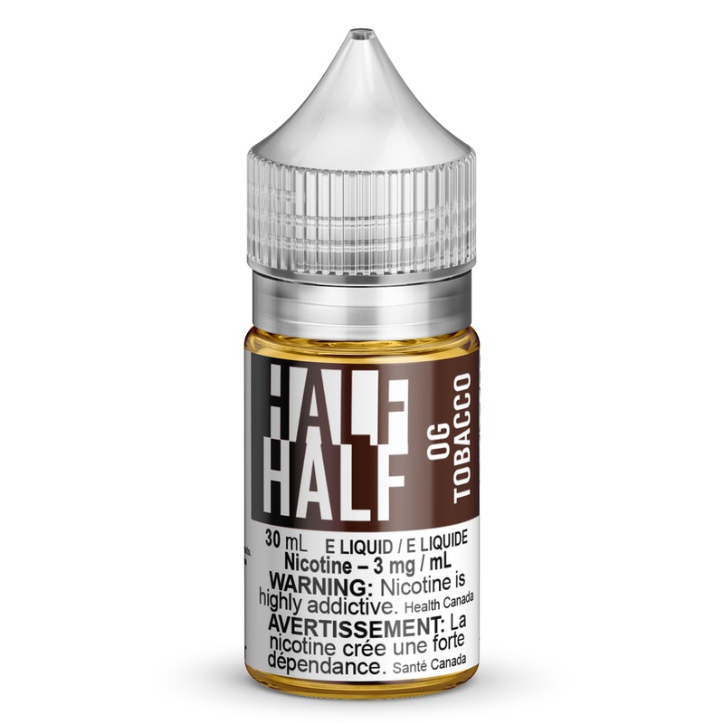 Half Half – OG Tobacco [MB]|3 mg|6 mg|0 mg|12 mg|30 mL