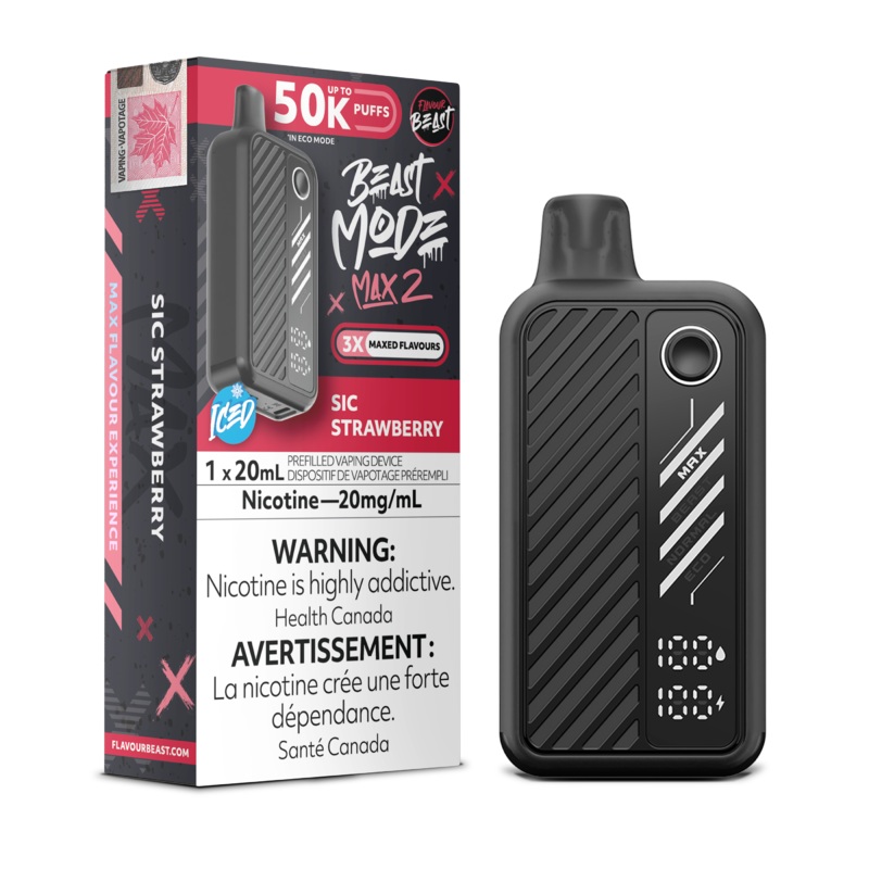 Flavour Beast Beast Mode Max 2 – Sic Strawberry [MB]